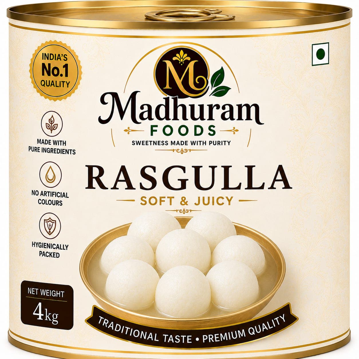 Rasgulla 4 Kg